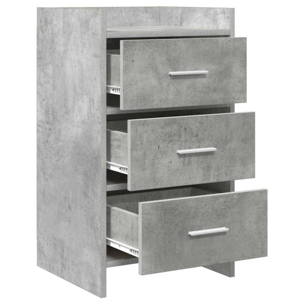 Нощни маси Бетонно сиво 40 x 36 x 70 см Инженерна дървесина