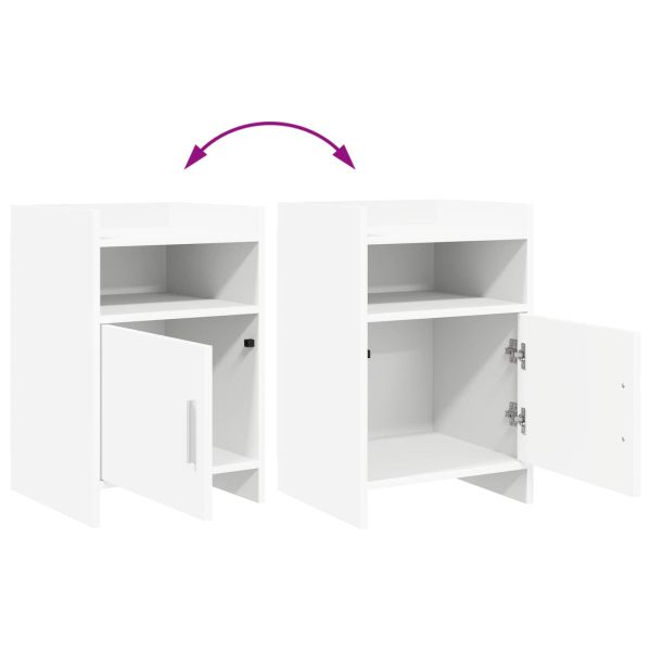 Нощни маси 2 pcs Бяло 40 x 36 x 60 см Инженерна дървесина