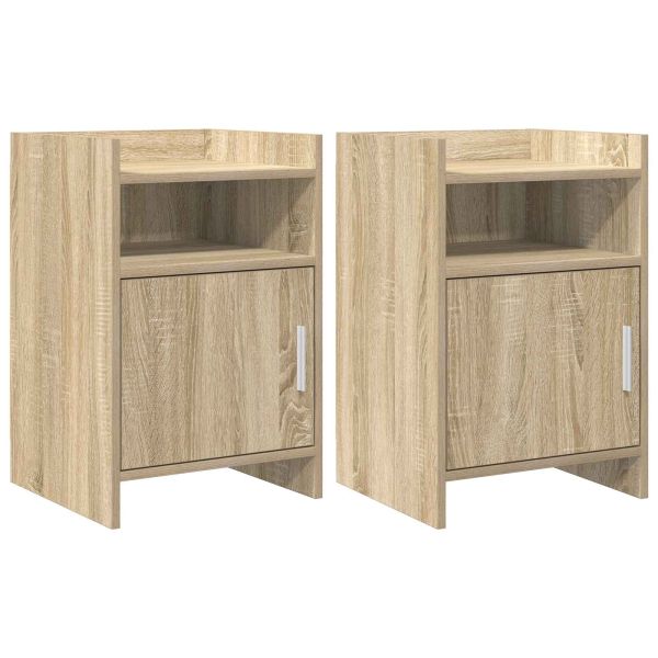 Нощни маси 2 pcs Дъб сонома 40 x 36 x 60 см Инженерна дървесина