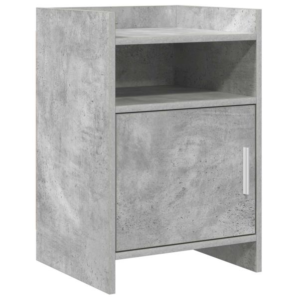 Нощни маси Бетонно сиво 40 x 36 x 60 см Инженерна дървесина