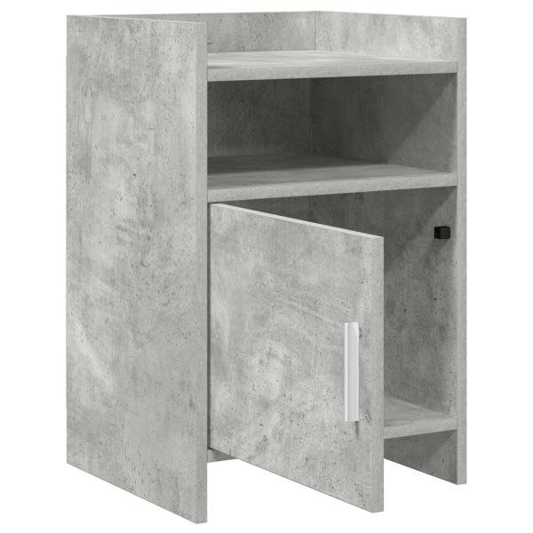 Нощни маси Бетонно сиво 40 x 36 x 60 см Инженерна дървесина