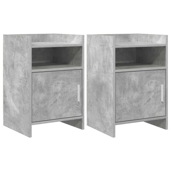 Нощни маси 2 pcs Бетонно сиво 40 x 36 x 60 см