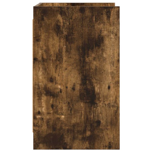Нощни маси 2 pcs Опушен дъб 40 x 36 x 60 см Инженерна дървесина