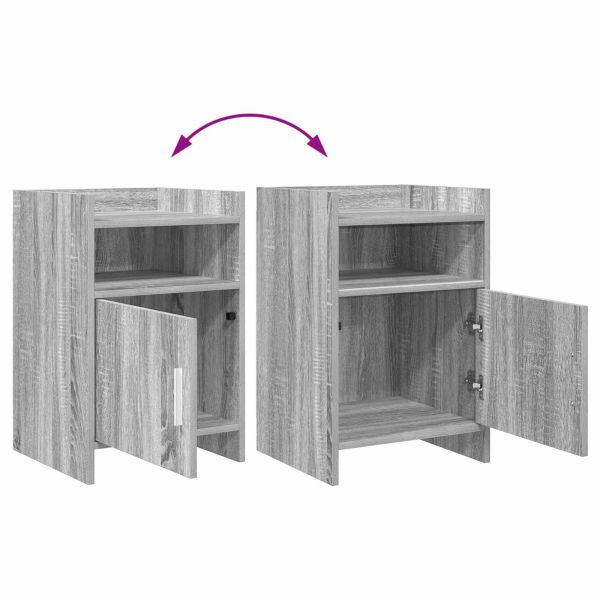 Нощни маси 2 pcs Сив Сонома 40 x 36 x 60 см Инженерна дървесина