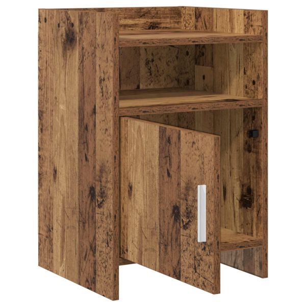 Нощни маси 2 pcs Старо дърво 40 x 36 x 60 см
