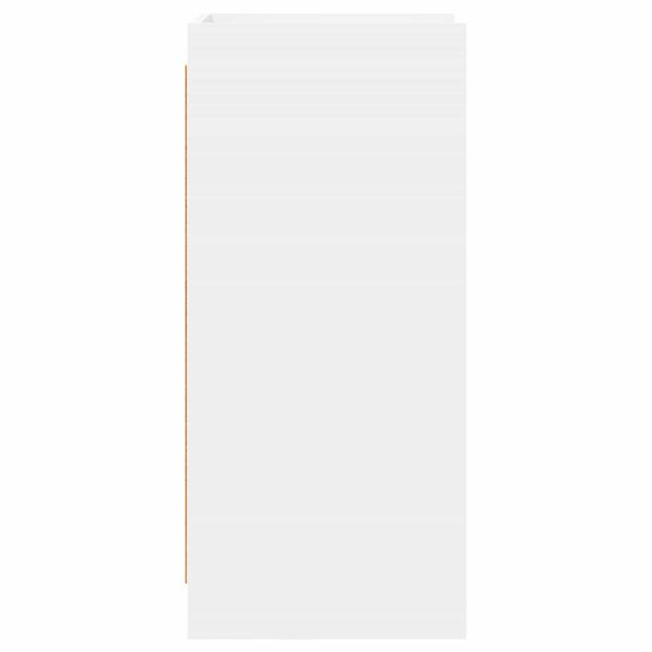 Служебен шкаф Бяло 40 x 36 x 80 см Инженерна дървесина