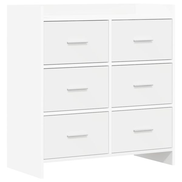 Служебен шкаф Бяло 75 x 33 x 80 см Инженерна дървесина