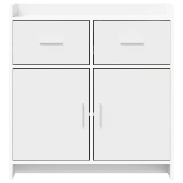 Служебен шкаф Бяло 75 x 36 x 80 см Инженерна дървесина