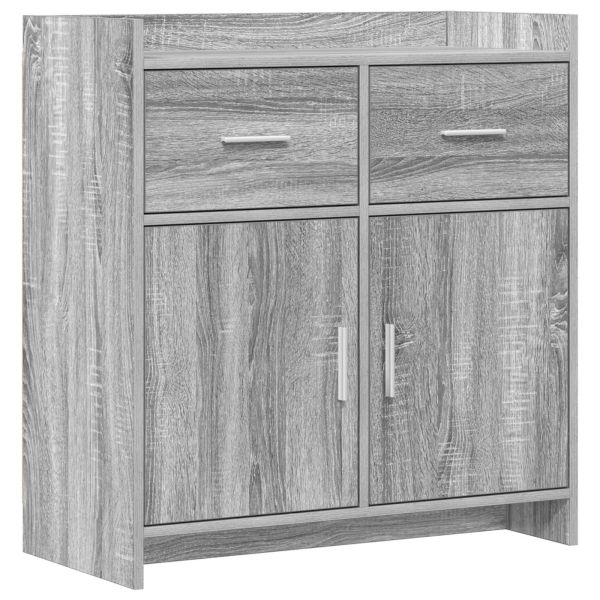 Служебен шкаф Сив Сонома 75 x 36 x 80 см Инженерна дървесина