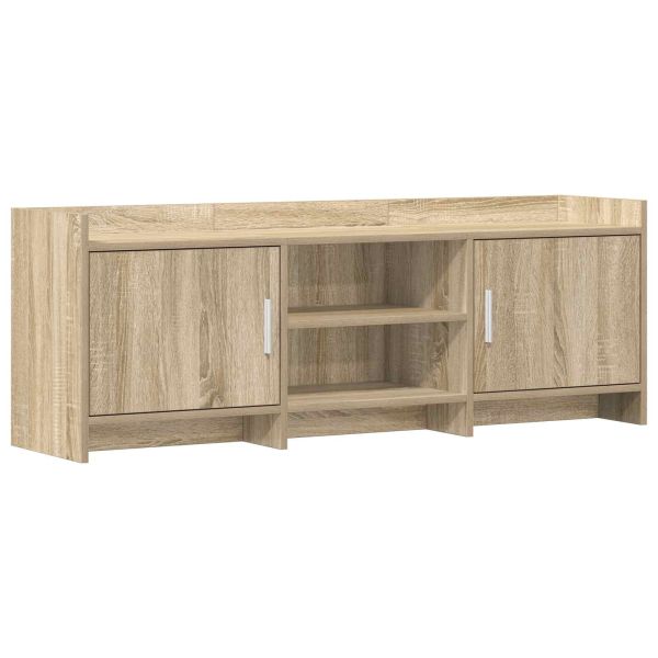 ТВ шкаф 130 x 33 x 47 см Дъб сонома Инженерна дървесина