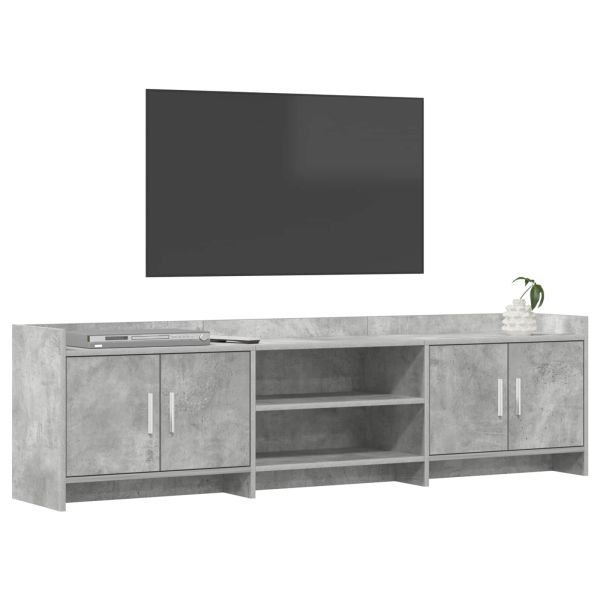 ТВ шкаф 168 x 33 x 47 см Бетонно сиво Инженерна дървесина