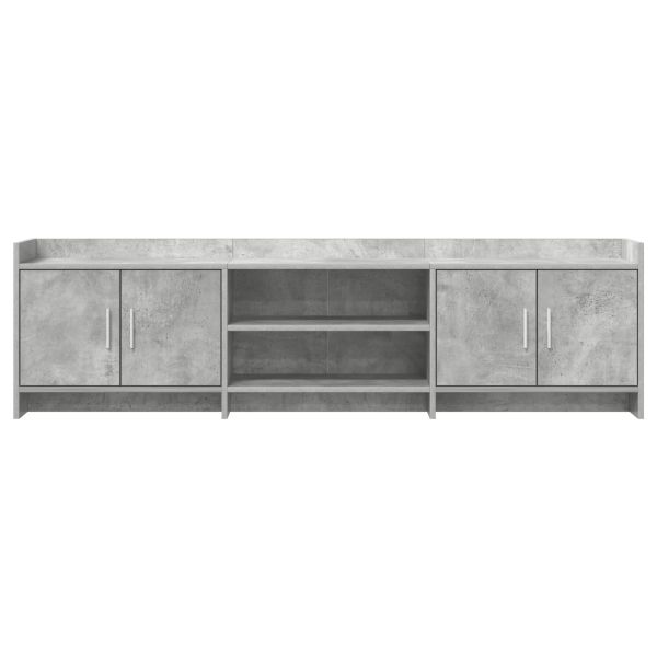 ТВ шкаф 168 x 33 x 47 см Бетонно сиво Инженерна дървесина