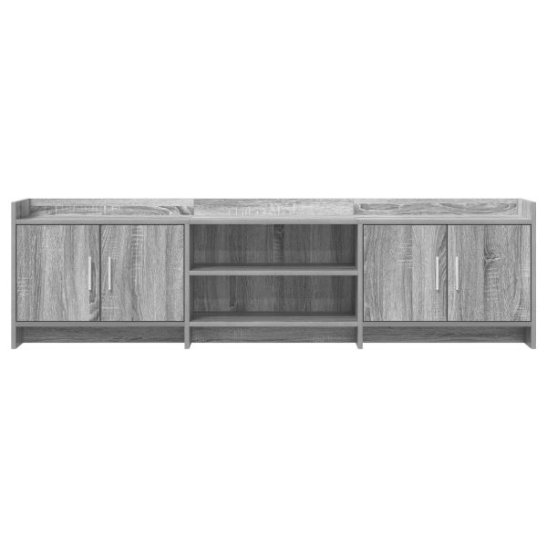 ТВ шкаф 168 x 33 x 47 см Сив Сонома Инженерна дървесина
