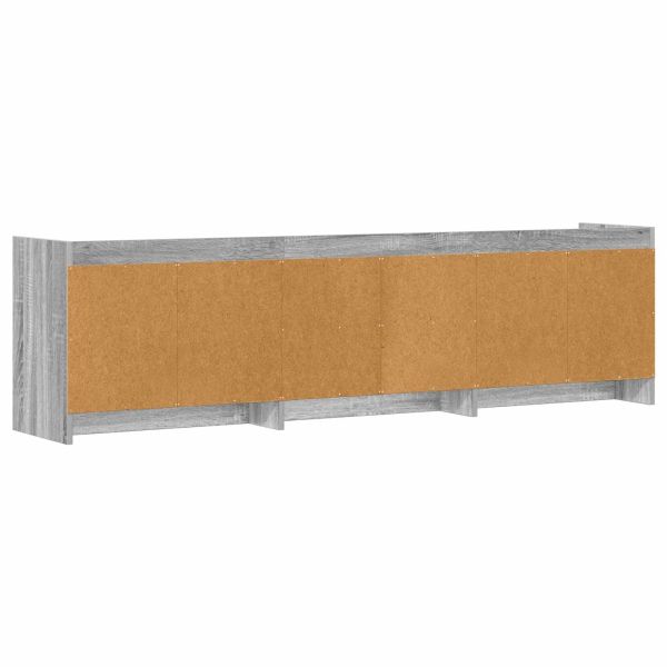 ТВ шкаф 168 x 33 x 47 см Сив Сонома Инженерна дървесина