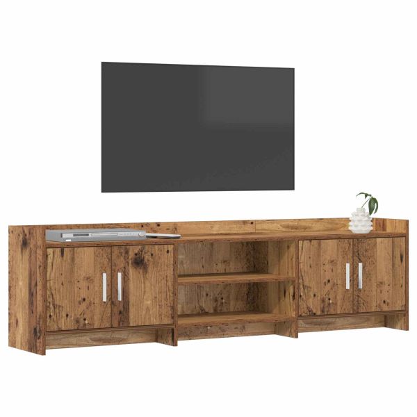 ТВ шкаф 168 x 33 x 47 см Старо дърво Инженерна дървесина