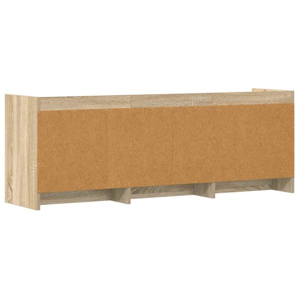 ТВ шкаф 130 x 33 x 47 см Дъб сонома Инженерна дървесина