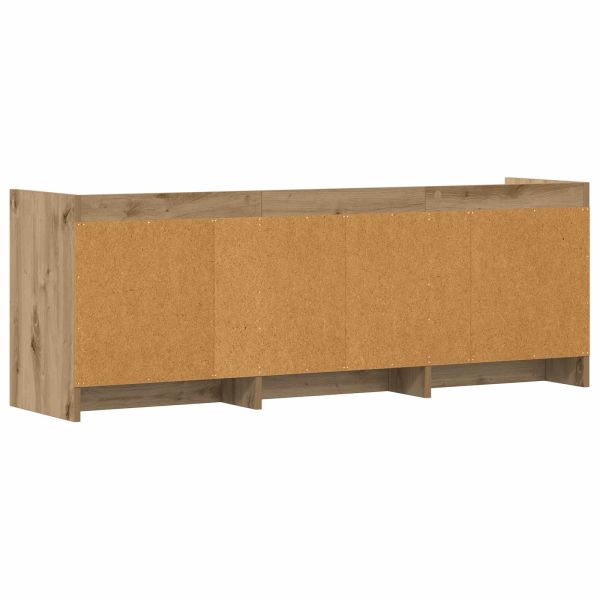 ТВ шкаф 130 x 33 x 47 см Дъб артизан Инженерна дървесина