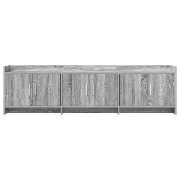ТВ шкаф 168 x 33 x 47 см Сив Сонома Инженерна дървесина
