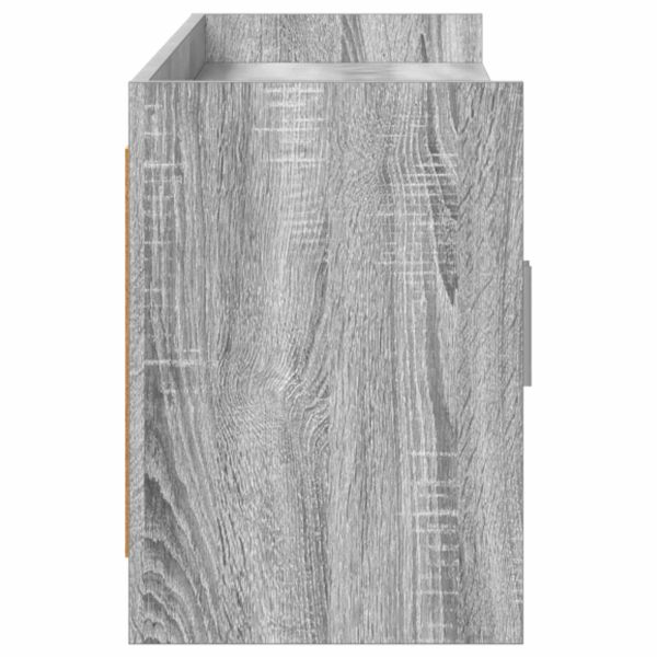 ТВ шкаф 168 x 33 x 47 см Сив Сонома Инженерна дървесина