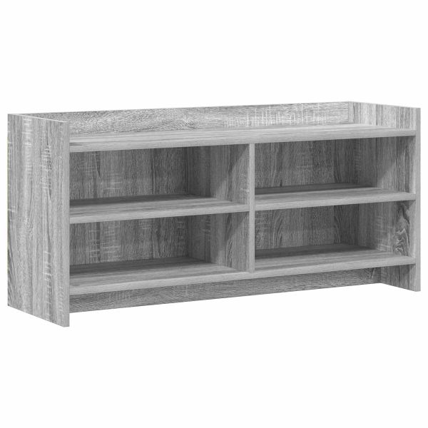 ТВ шкаф 100 x 33 x 47 см Сив Сонома Инженерна дървесина