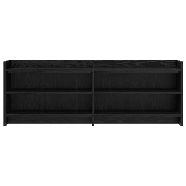 ТВ шкаф 135 x 33 x 47 см Черен дъб Инженерна дървесина
