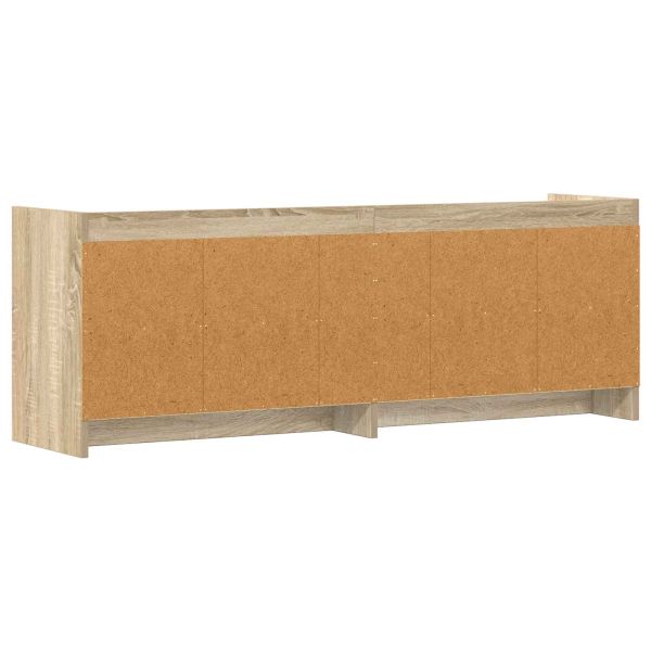 ТВ шкаф 135 x 33 x 47 см Дъб сонома Инженерна дървесина
