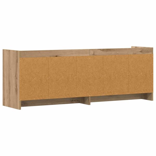 ТВ шкаф 135 x 33 x 47 см Дъб артизан Инженерна дървесина