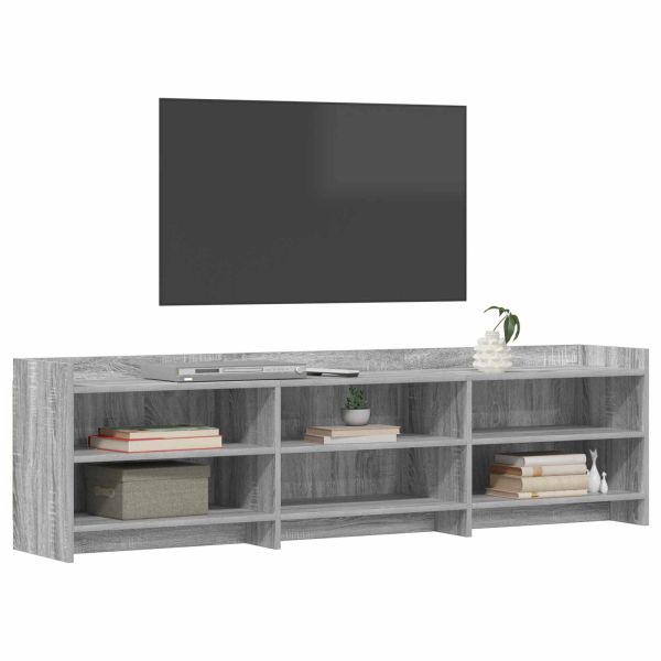 ТВ шкаф 168 x 33 x 47 см Сив Сонома Инженерна дървесина