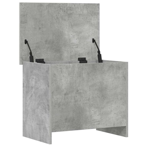 Складов сандък Бетонно сиво 60 x 40 x 50 cm Инженерна дървесина
