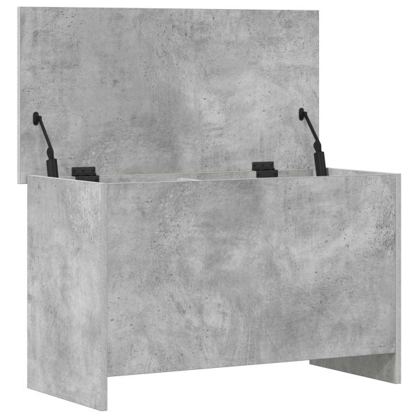 Складов сандък Бетонно сиво 80 x 40 x 50 cm Инженерна дървесина