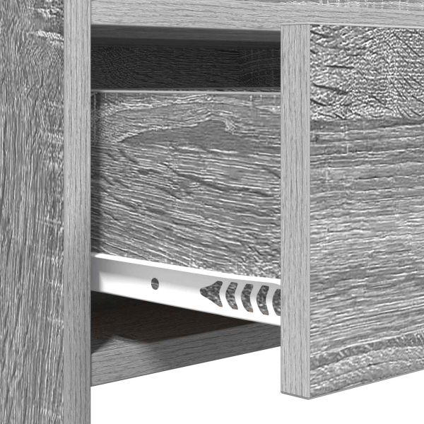 Конзолна маса Сив Сонома 90 x 35 x 80 см Инженерна дървесина