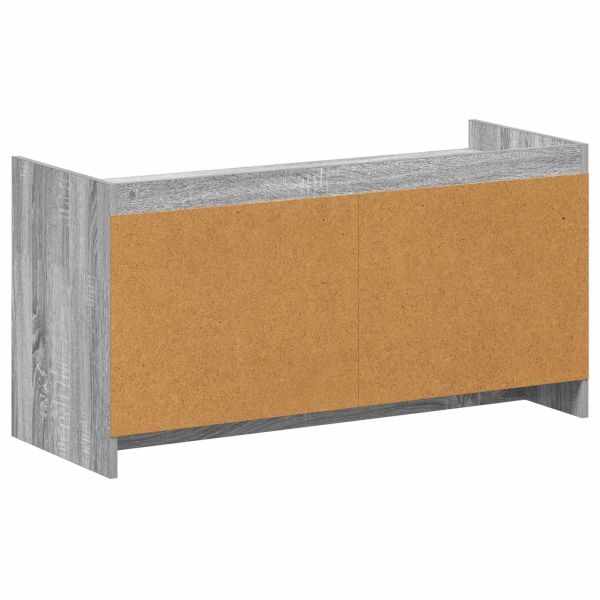 Шкаф за обувки със съхранение Сив Сонома 100 x 39,5 x 51 см