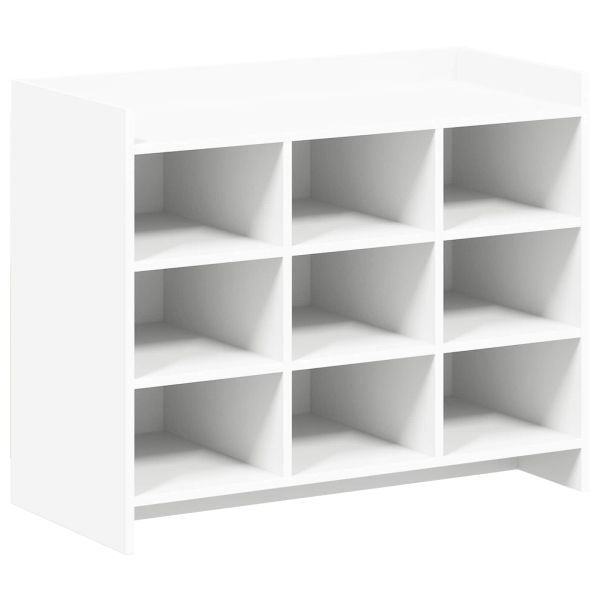 Шкаф за обувки Бяло 85 x 39,5 x 70 см Инженерна дървесина