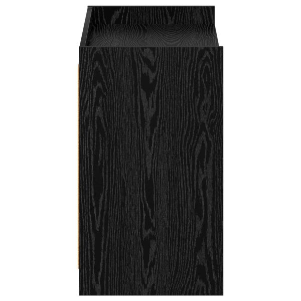 Шкаф за обувки Черен дъб 85 x 39,5 x 70 см Инженерна дървесина