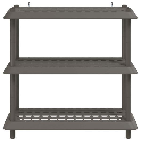 Рафтово единица 3 нива 100 x 40 x 96 см ПП Светлосиво