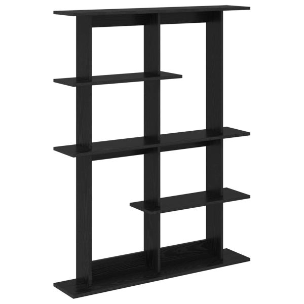 Стенен рафт Черен дъб 102 x 20 x 130 см Инженерна дървесина