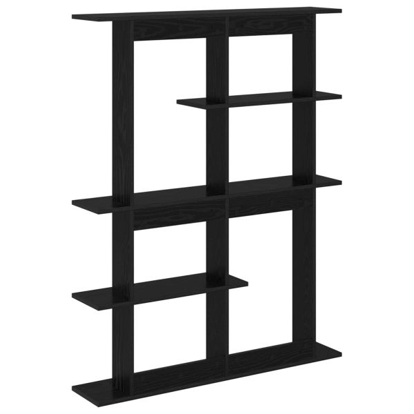 Стенен рафт Черен дъб 102 x 20 x 130 см Инженерна дървесина