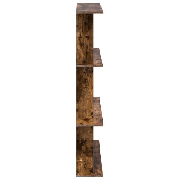 Стенен рафт Опушен дъб 100 x 20 x 126 см Инженерна дървесина