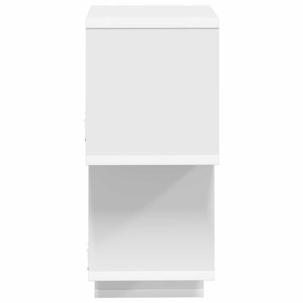 Плаващ рафт Монтиране на стена Бяло 87 x 20 x 55 см