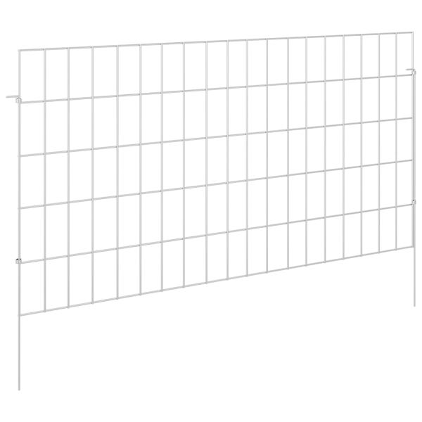 Оградата за градината с колчета 48 pcs 95 x 50 см Mesh