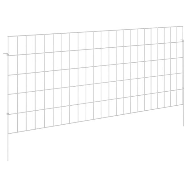 Оградата за градината с колчета 48 pcs 115 x 50 cm Mesh