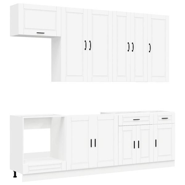 Кухненски единица PORTO 8 pcs Бяло Инженерна дървесина