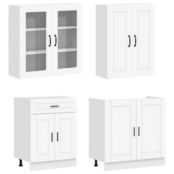 Кухненски единица PORTO 8 pcs Бяло Инженерна дървесина