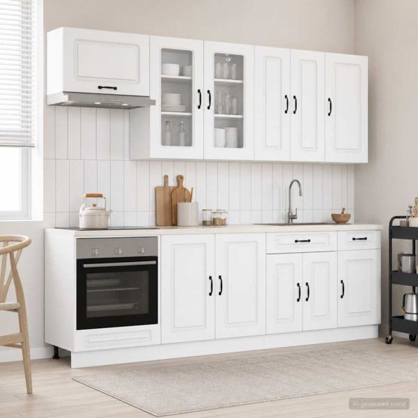 Кухненски единица KALMAR 8 pcs Бяло Инженерна дървесина