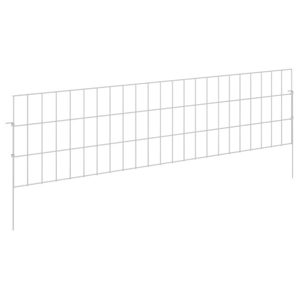 Оградата за градината с колчета 12 pcs 115 х 30 см Mesh