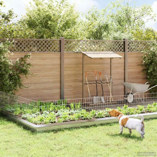 Оградата за градината с колчета 12 pcs 55 x 50 см Mesh