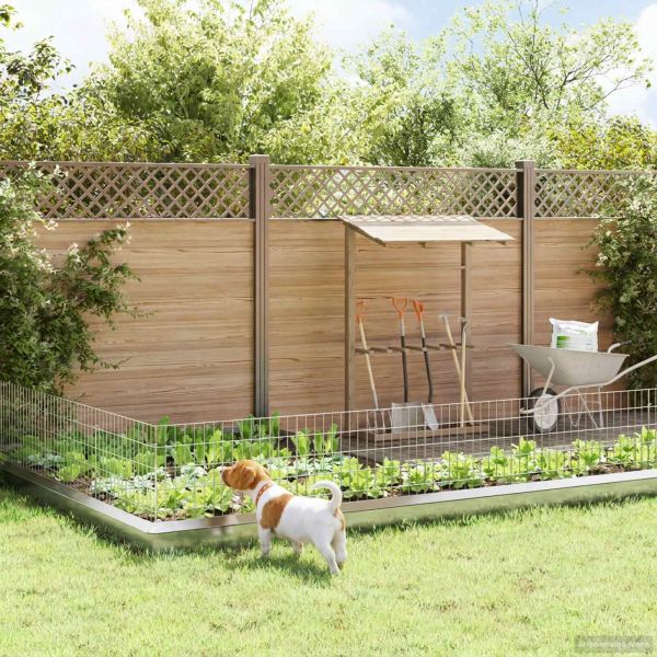 Оградата за градината с колчета 12 pcs 75 x 50 см Mesh