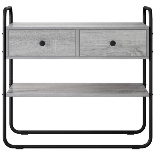 Конзолна маса Сив Сонома 80 x 40 x 75 см Инженерна дървесина