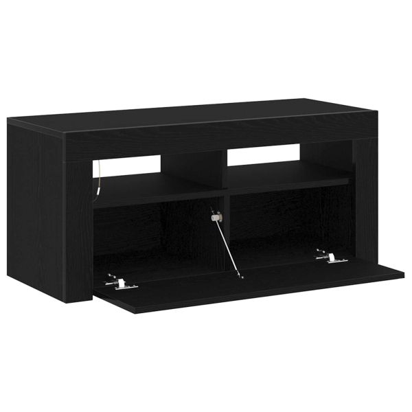 ТВ шкаф Черния дъб 90 x 35 x 40 см Инженерно дърво