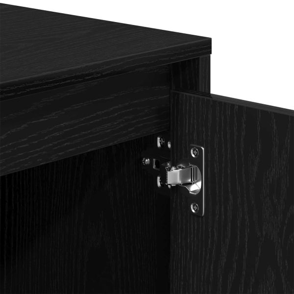 ТВ шкаф Черния дъб 102 x 37,5 x 52,5 см Инженерно дърво